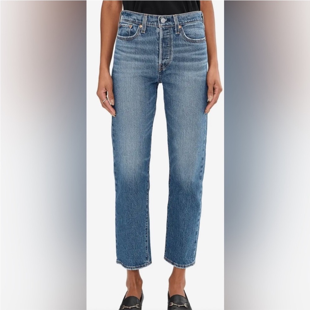 LEVIS 26 Premium The Wedgie Button Fly  cropped jeans 29